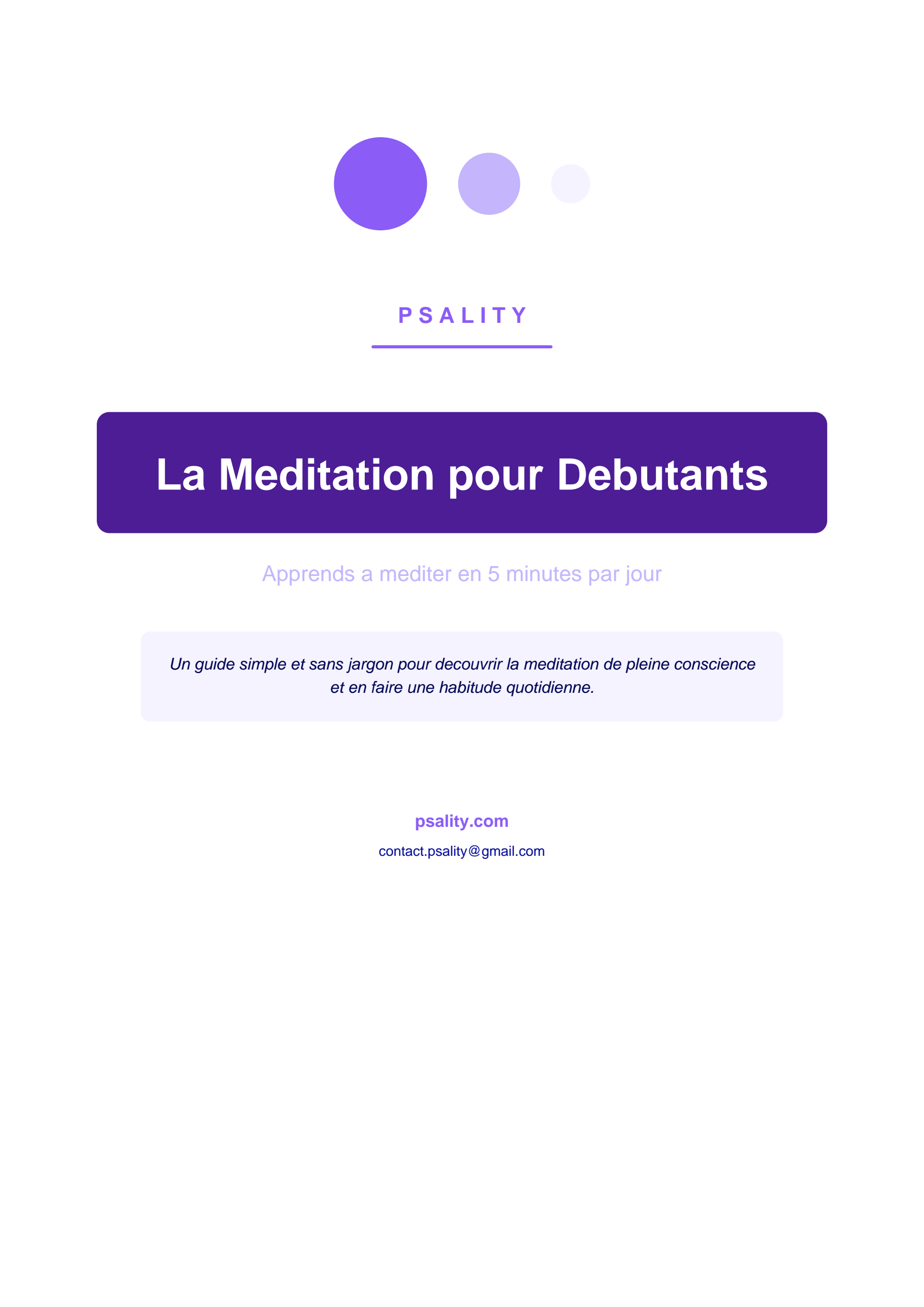 La Méditation pour Débutants